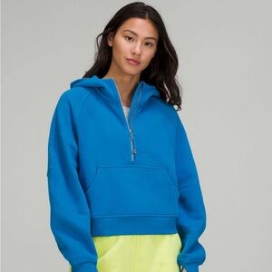 Lululemon Scuba Oversized Half-Zip Hoodie in Poolside